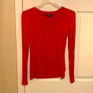 Bebe Top. Red spandex